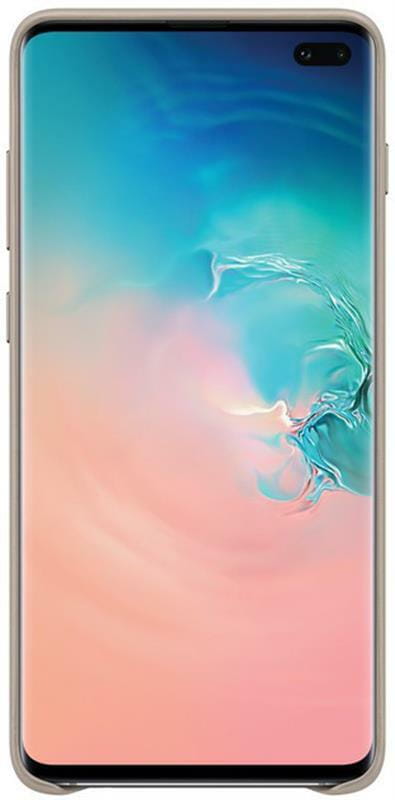 Чехол-накладка Samsung Leather Cover для Samsung Galaxy S10+ SM-G975 Gray (EF-VG975LJEGRU)