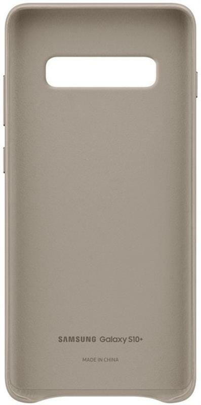 Чехол-накладка Samsung Leather Cover для Samsung Galaxy S10+ SM-G975 Gray (EF-VG975LJEGRU)