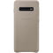 Фото - Чехол-накладка Samsung Leather Cover для Samsung Galaxy S10+ SM-G975 Gray (EF-VG975LJEGRU) | click.ua