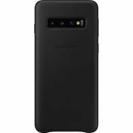 Чехол-накладка Samsung Leather Cover для Samsung Galaxy S10 SM-G973 Black (EF-VG973LBEGRU)