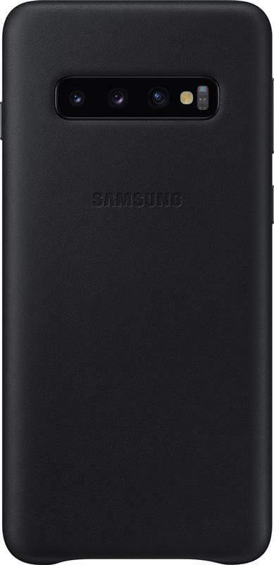 Чехол-накладка Samsung Leather Cover для Samsung Galaxy S10 SM-G973 Black (EF-VG973LBEGRU)