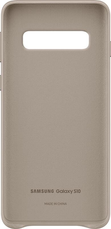 Чохол-накладка Samsung Leather Cover для Samsung Galaxy S10 SM-G973 Gray (EF-VG973LJEGRU)