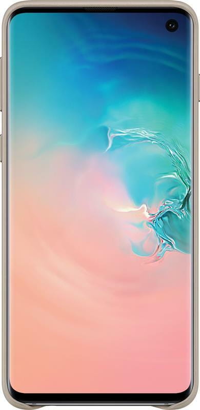 Чехол-накладка Samsung Leather Cover для Samsung Galaxy S10 SM-G973 Gray (EF-VG973LJEGRU)