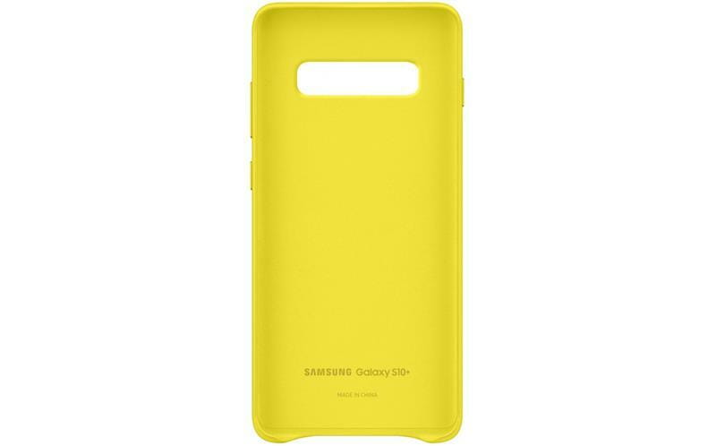 Чохол-накладка Samsung Leather Cover для Samsung Galaxy S10+ SM-G975 Yellow (EF-VG975LYEGRU)