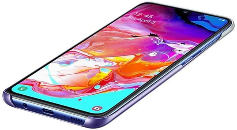 Чехол-накладка Samsung Gradation Cover для Samsung Galaxy A70 SM-A705 Violet (EF-AA705CVEGRU)