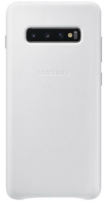 Чехол-накладка Samsung Leather Cover для Samsung Galaxy S10+ SM-G975 White (EF-VG975LWEGRU)