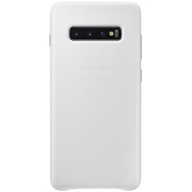 Чехол-накладка Samsung Leather Cover для Samsung Galaxy S10+ SM-G975 White (EF-VG975LWEGRU)