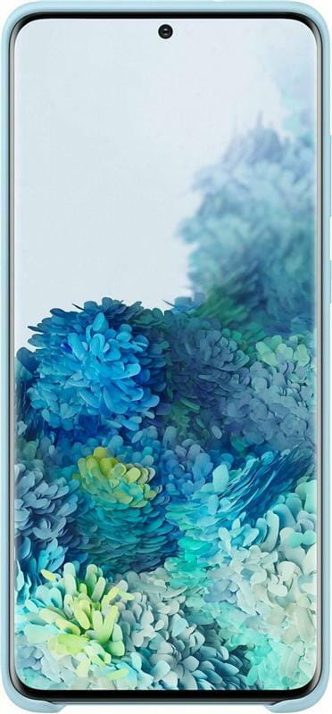 Чехол-накладка Samsung Silicone Cover для Samsung Galaxy S20+ SM-G985 Sky Blue (EF-PG985TLEGRU)