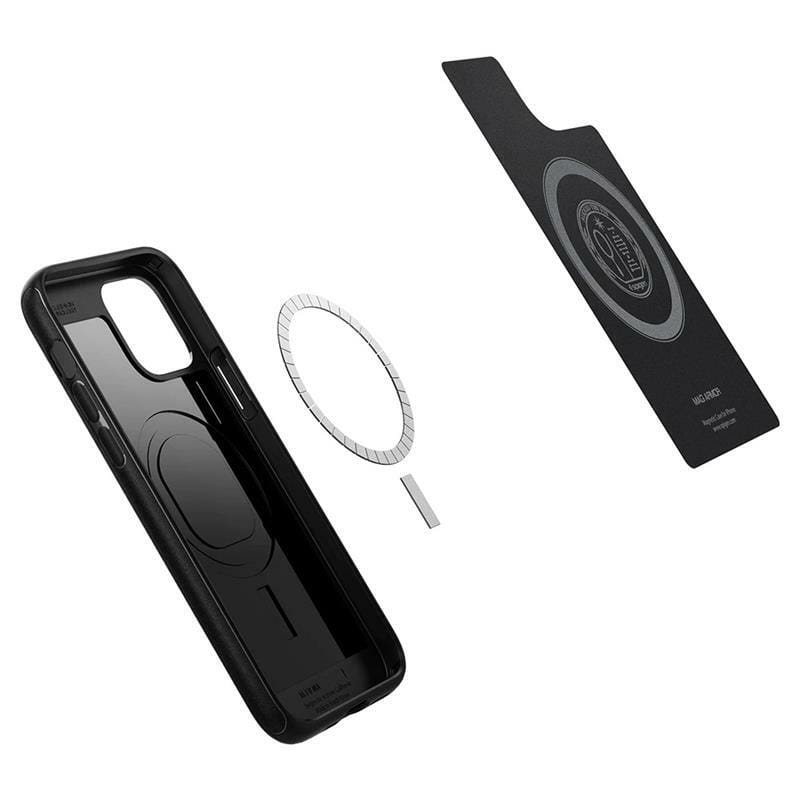 Чeхол-накладка Spigen Mag Armor для Apple iPhone 12 Mini Black (ACS01866)