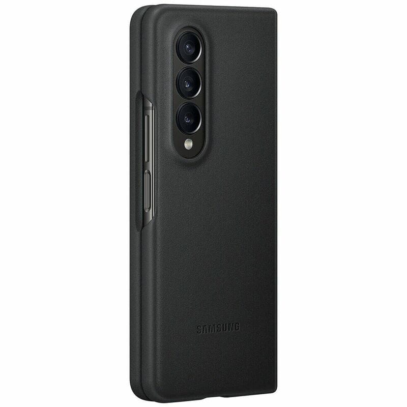 Чехол-накладка Samsung Leather Cover для Samsung Galaxy Fold 4 SM-F936 Black (EF-VF936LBEGUA)
