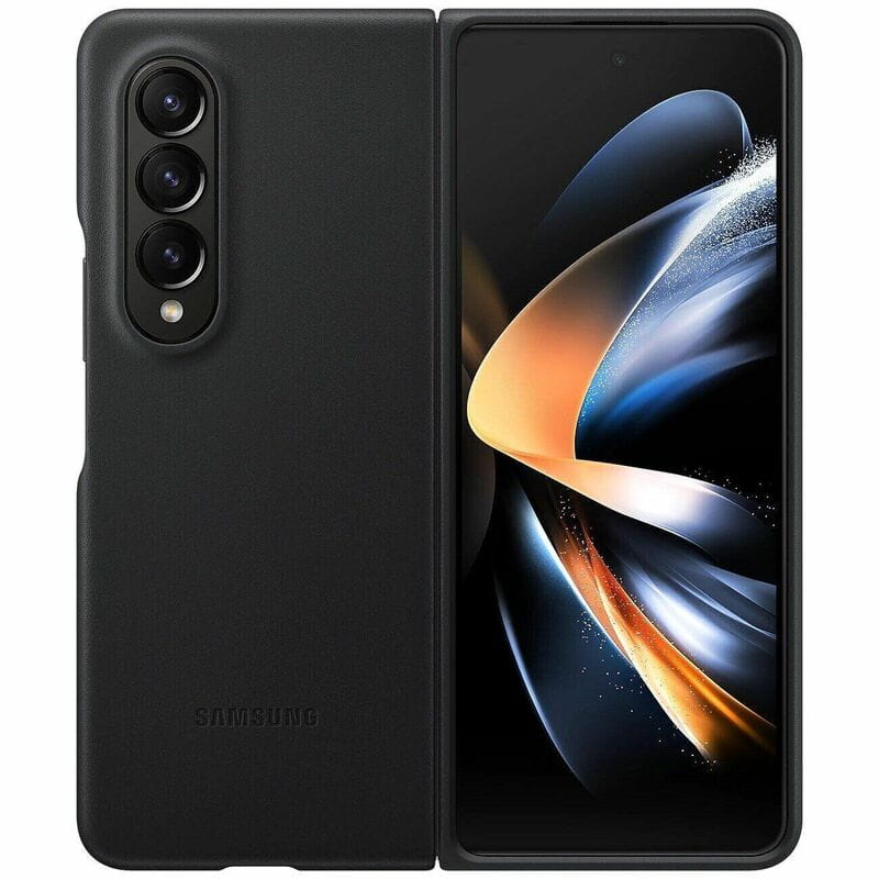 Чехол-накладка Samsung Leather Cover для Samsung Galaxy Fold 4 SM-F936 Black (EF-VF936LBEGUA)