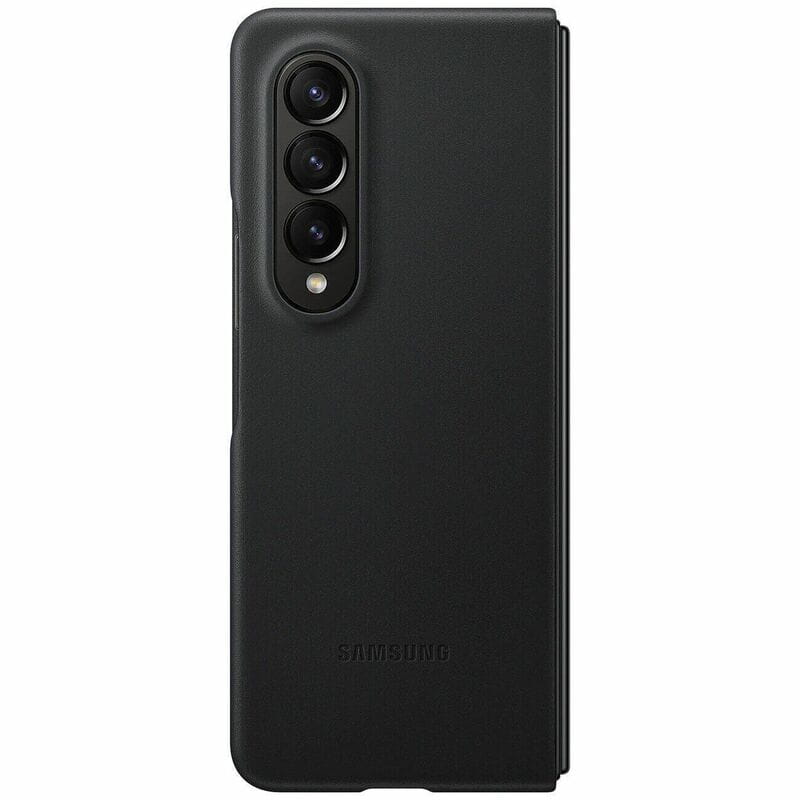 Чехол-накладка Samsung Leather Cover для Samsung Galaxy Fold 4 SM-F936 Black (EF-VF936LBEGUA)