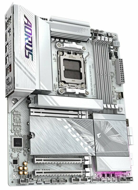 Материнська плата Gigabyte X870E Aorus Elite WiFi7 Ice Socket AM5