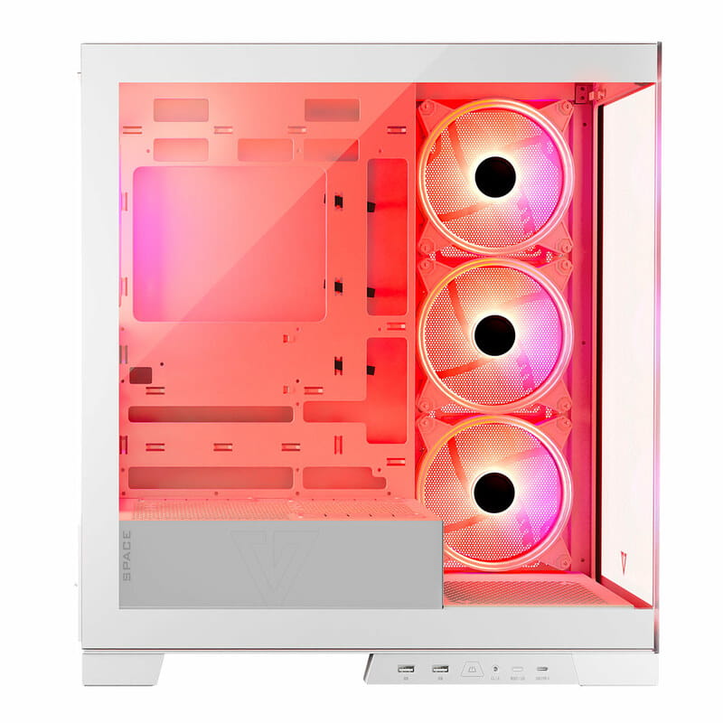 Корпус ModeCom Volcano Space Apex ARGB Midi White (AT-SPACE-PG-20-000000-000) без БЖ