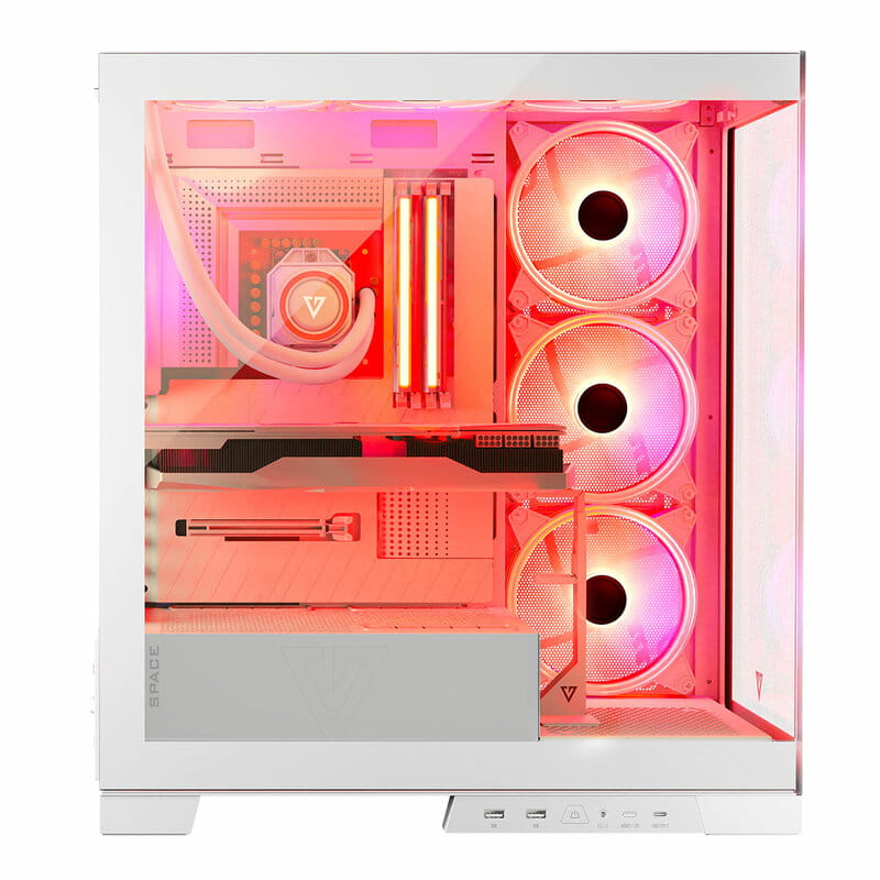 Корпус ModeCom Volcano Space Apex ARGB Midi White (AT-SPACE-PG-20-000000-000) без БЖ