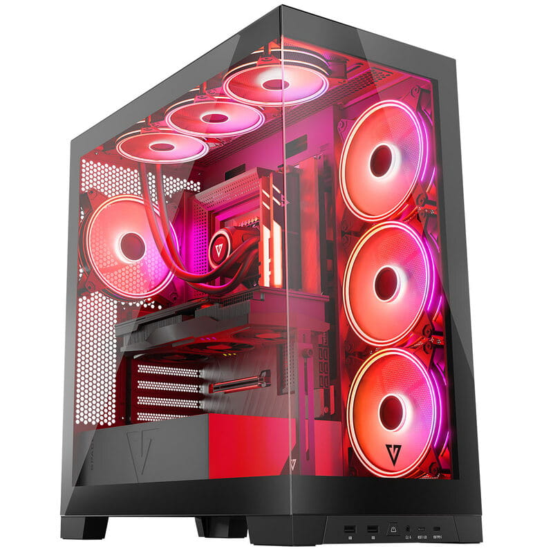 Корпус ModeCom Volcano Space Apex ARGB Midi Black (AT-SPACE-PG-10-000000-000) без БЖ