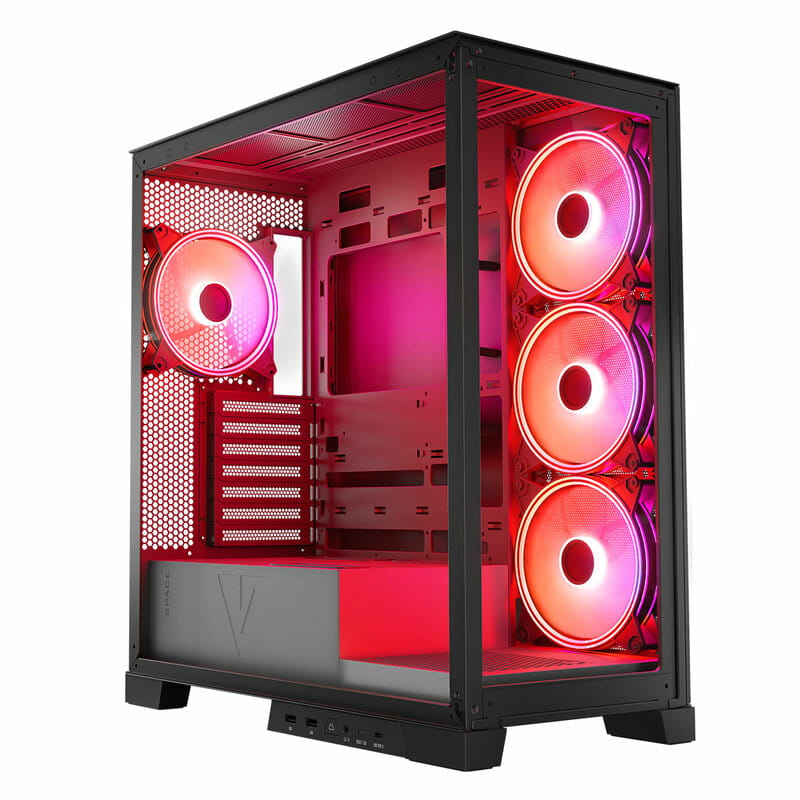 Корпус ModeCom Volcano Space Apex ARGB Midi Black без БП (AT-SPACE-PG-10-000000-000)