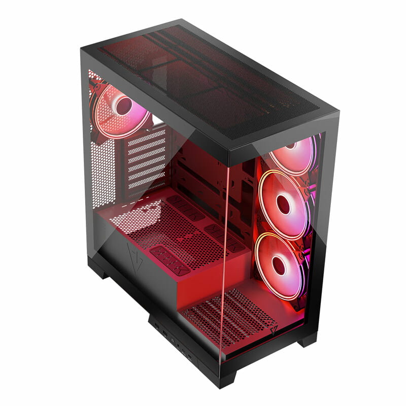 Корпус ModeCom Volcano Space Apex ARGB Midi Black (AT-SPACE-PG-10-000000-000) без БЖ