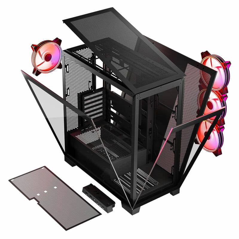 Корпус ModeCom Volcano Space Apex ARGB Midi Black без БП (AT-SPACE-PG-10-000000-000)