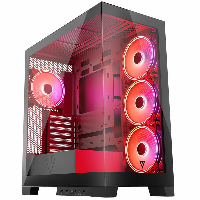 Корпус ModeCom Volcano Space Apex ARGB Midi Black (AT-SPACE-PG-10-000000-000) без БЖ