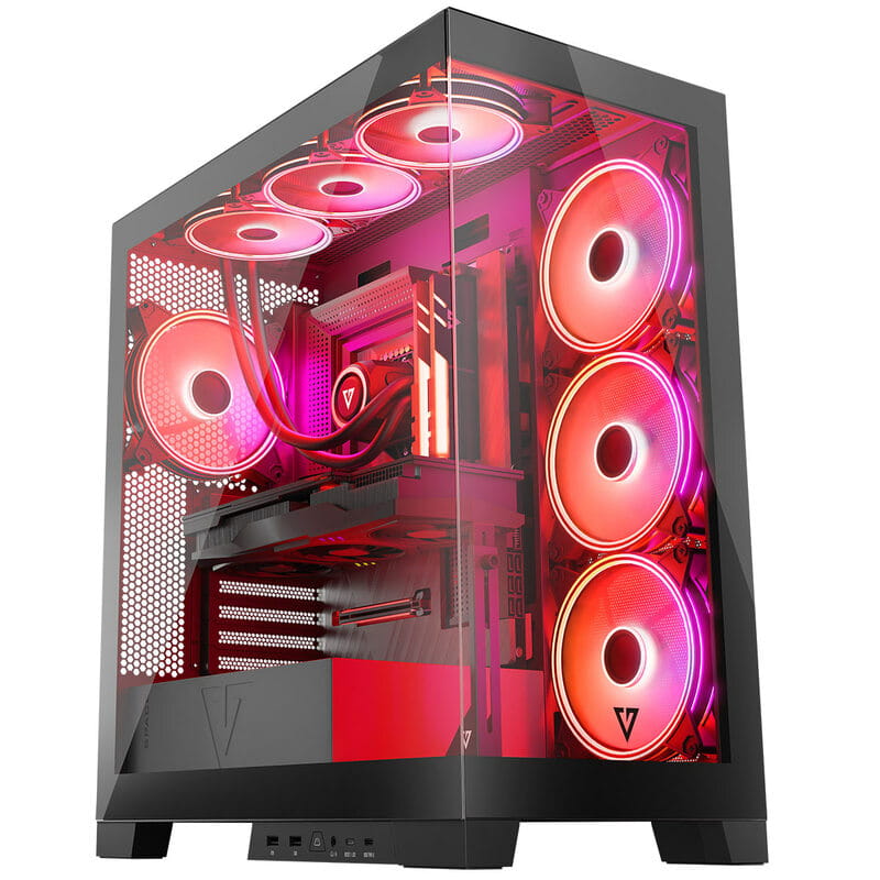 Корпус ModeCom Volcano Space Apex ARGB Midi Black (AT-SPACE-PG-10-000000-000) без БЖ