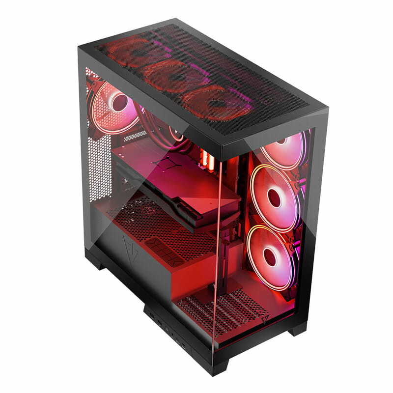 Корпус ModeCom Volcano Space Apex ARGB Midi Black (AT-SPACE-PG-10-000000-000) без БЖ