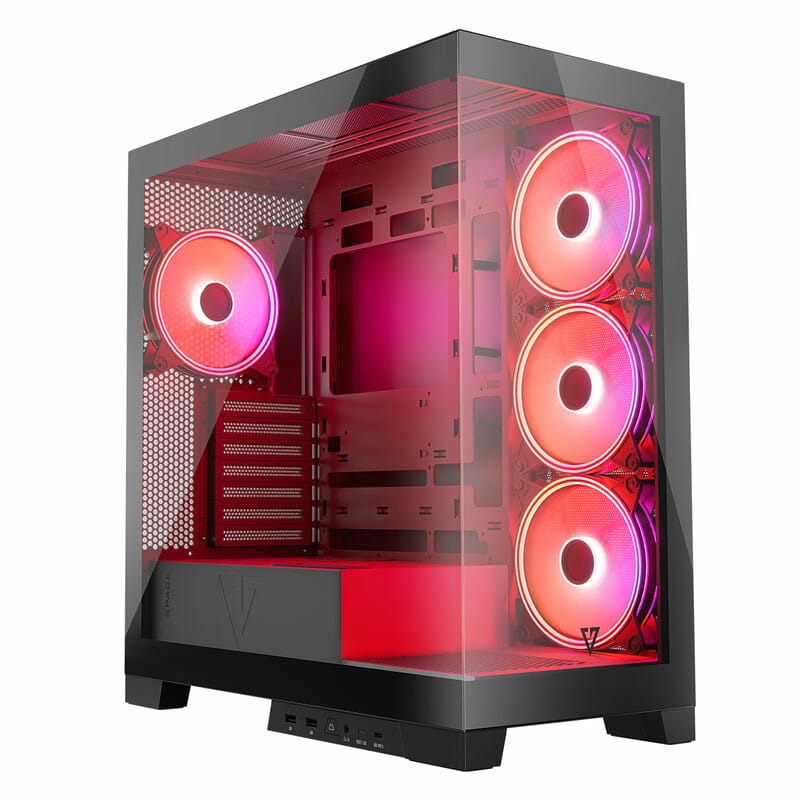 Корпус ModeCom Volcano Space Apex ARGB Midi Black (AT-SPACE-PG-10-000000-000) без БЖ