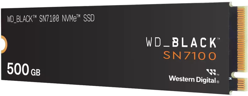 Накопитель SSD 500GB WD Black SN7100 M.2 2280 NVMe PCIe 4.0 x4 3D TLC NAND (WDS500G4X0E)