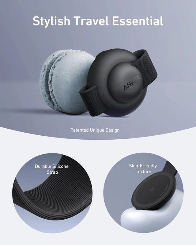Бездротовий зарядний пристрій Anker MagGo Wireless Charging Pad 15W 3-in-1 Foldable Black (B25M8H11)
