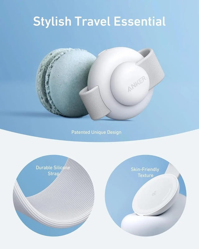 Бездротовий зарядний пристрій Anker MagGo Wireless Charging Pad 15W 3-in-1 Foldable White (B25M8H21)