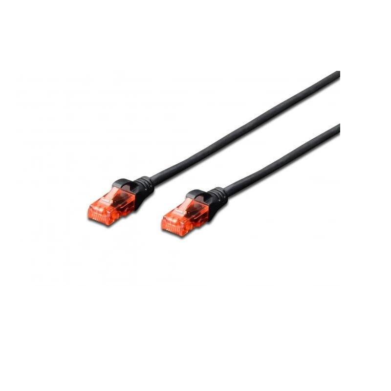 Патч-корд Digitus CAT 6 UTP, 0.25м, AWG 26/7, Cu, LSZH, чорний (DK-1617-0025/BL)