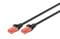 Фото - Патч-корд Digitus CAT 6 UTP, 0.25м, AWG 26/7, Cu, LSZH, чорний (DK-1617-0025/BL) | click.ua