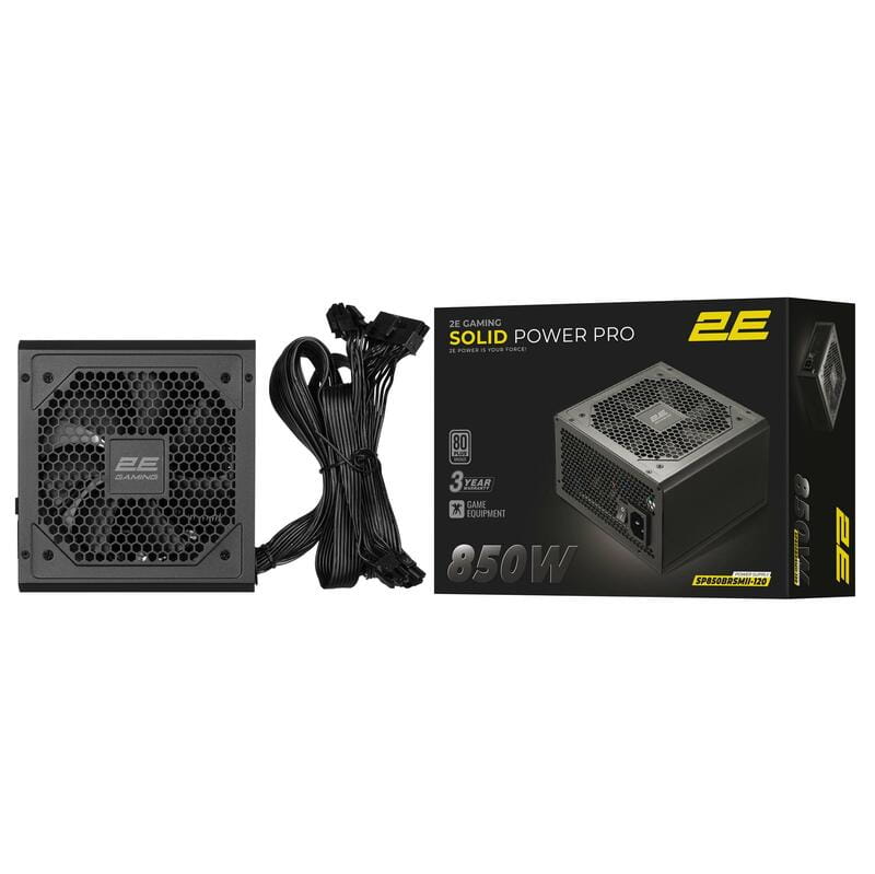 Блок питания 2E Gaming Solid Power Pro (2E-SP850BRSMII-120) 850W