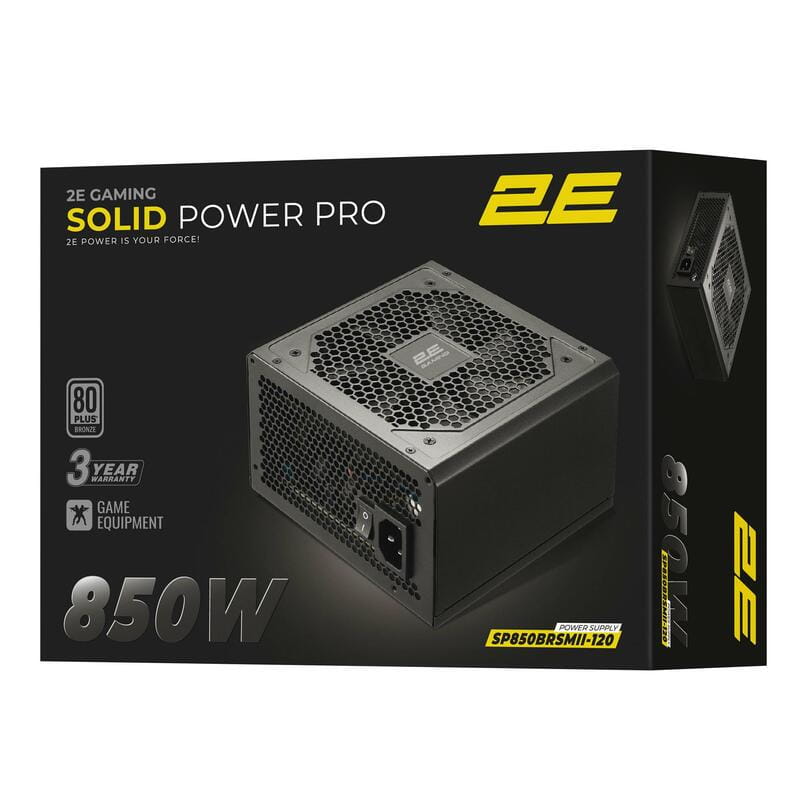 Блок питания 2E Gaming Solid Power Pro (2E-SP850BRSMII-120) 850W