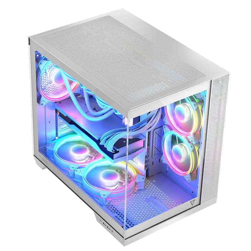 Корпус ModeCom Volcano Panorama Apex ARGB 5F Midi White (AT-PANORAMA-5F-ARGB-20-00) без БП
