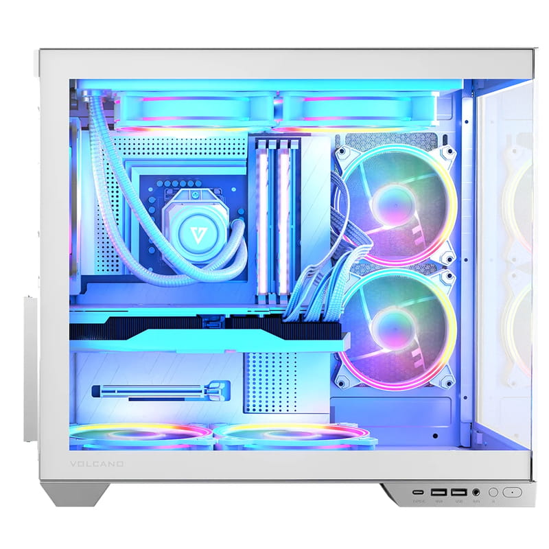 Корпус ModeCom Volcano Panorama Apex ARGB 5F Midi White (AT-PANORAMA-5F-ARGB-20-00) без БП