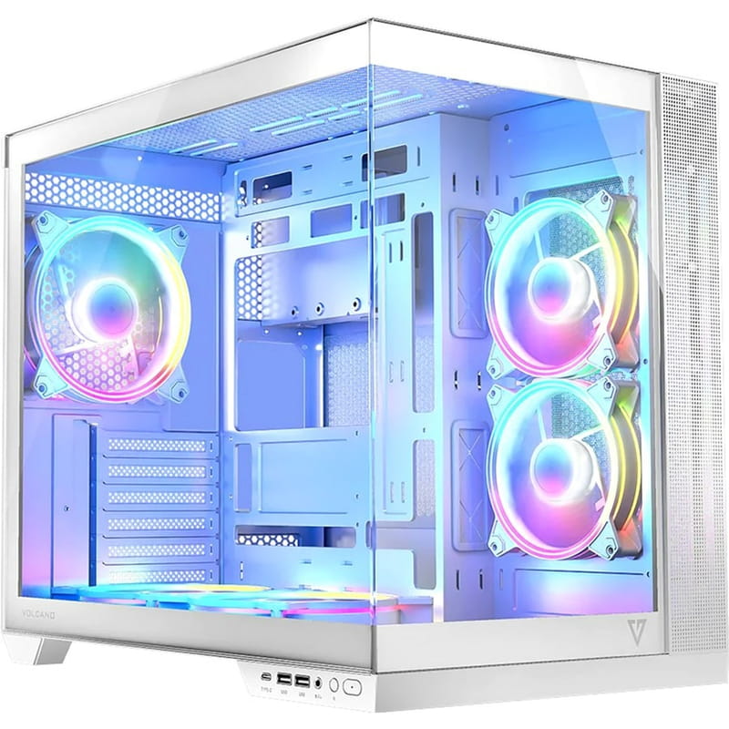 Корпус ModeCom Volcano Panorama Apex ARGB 5F Midi White (AT-PANORAMA-5F-ARGB-20-00) без БП