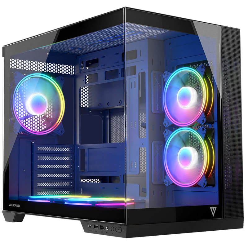 Корпус ModeCom Volcano Panorama Apex ARGB 5F Midi Grey (AT-PANORAMA-5F-ARGB-10-00) без БП