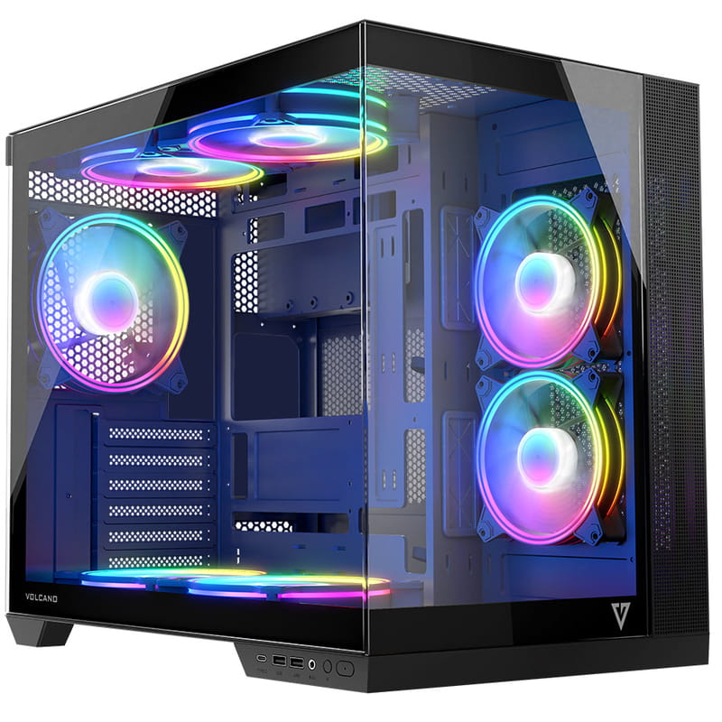 Корпус ModeCom Volcano Panorama Apex ARGB 7F Midi Grey (AT-PANORAMA-7F-ARGB-10-00) без БП