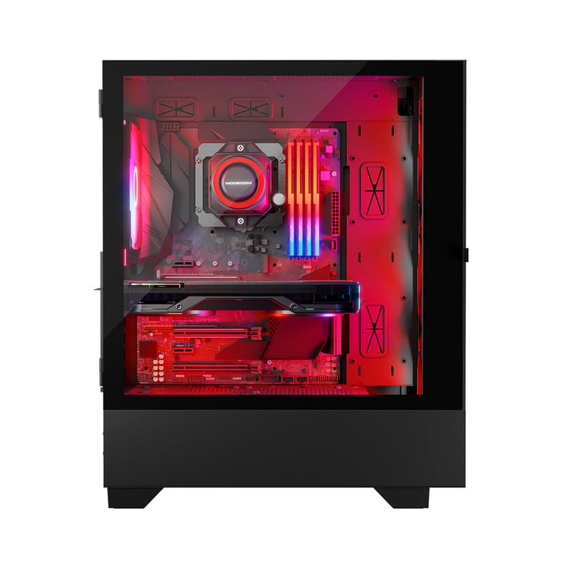 Корпус ModeCom Siroco ARGB Flow Midi Black (AT-SIROCO-MG-10-00ARGB-00) без БП