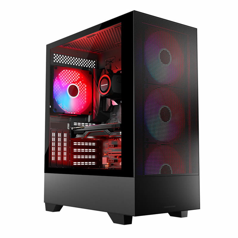 Корпус ModeCom Siroco ARGB Flow Midi Black (AT-SIROCO-MG-10-00ARGB-00) без БП