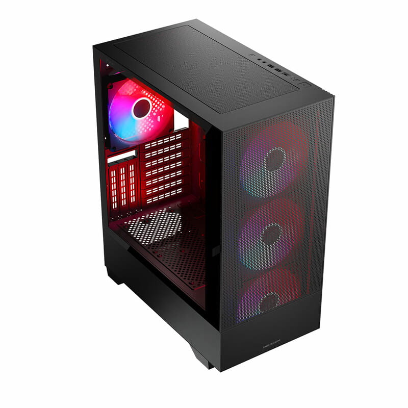Корпус ModeCom Siroco ARGB Flow Midi Black (AT-SIROCO-MG-10-00ARGB-00) без БП
