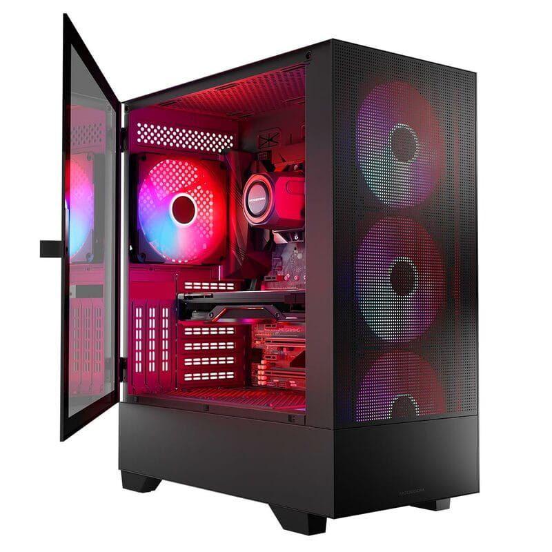 Корпус ModeCom Siroco ARGB Flow Midi Black (AT-SIROCO-MG-10-00ARGB-00) без БП