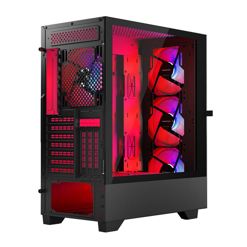 Корпус ModeCom Siroco ARGB Flow Midi Black (AT-SIROCO-MG-10-00ARGB-00) без БП