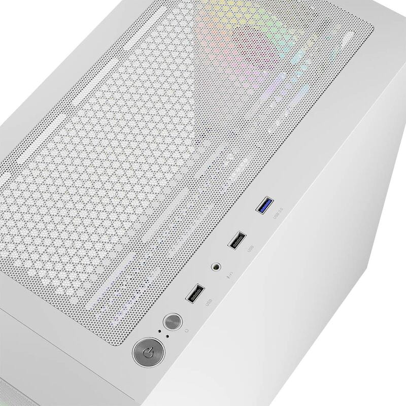 Корпус LogicConcept Portos ARGB Mini White (AM-PORTOS-20-0000000-0002) без БЖ