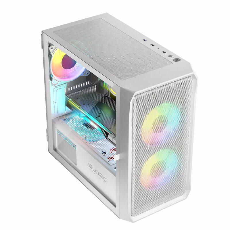 Корпус LogicConcept Portos ARGB Mini White (AM-PORTOS-20-0000000-0002) без БЖ
