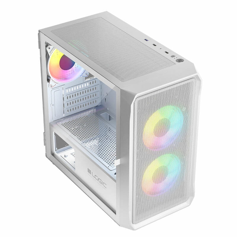 Корпус LogicConcept Portos ARGB Mini White (AM-PORTOS-20-0000000-0002) без БЖ