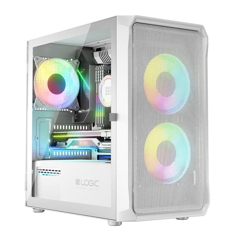 Корпус LogicConcept Portos ARGB Mini White (AM-PORTOS-20-0000000-0002) без БЖ