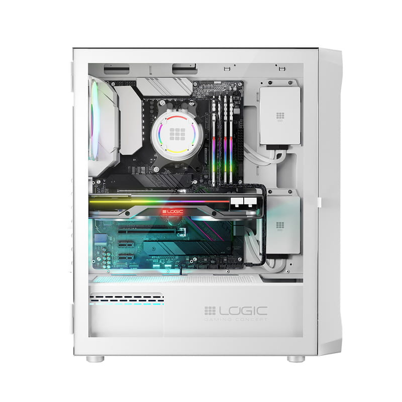 Корпус LogicConcept Portos ARGB Midi White (AT-PORTOS-20-0000000-0002) без БП