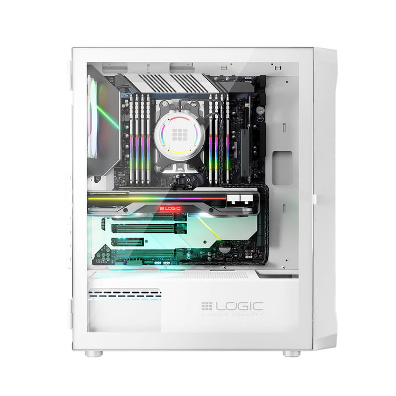 Корпус LogicConcept Portos ARGB Midi White (AT-PORTOS-20-0000000-0002) без БП